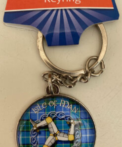 Manx tartan keyring