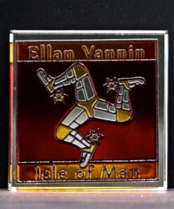 Isle of Man Glass Coaster