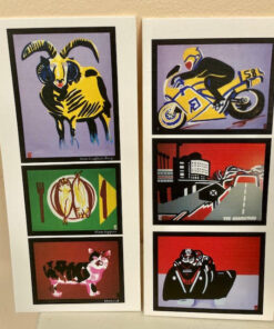 Isle of Man Abstract Art Cards