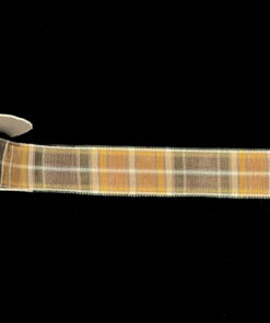 Manx Hunter Tartan Ribbon 15mm width